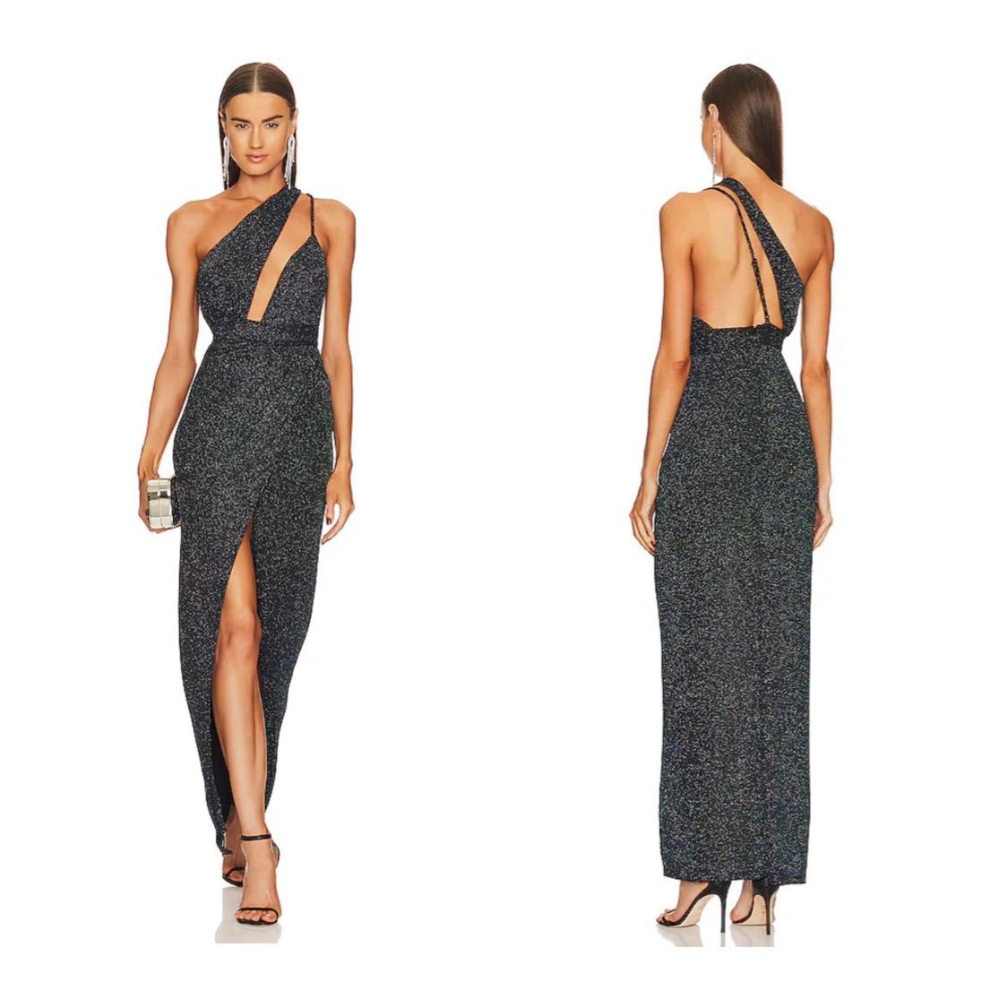 Nwt Michael Costello X Revolve Jacoub Gown In Green Size S $298